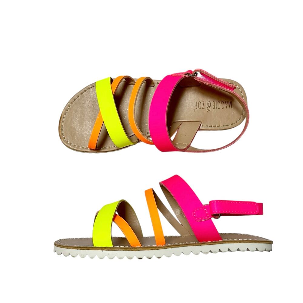 Maggie & Zoe Neon Strap Sandals Size 12